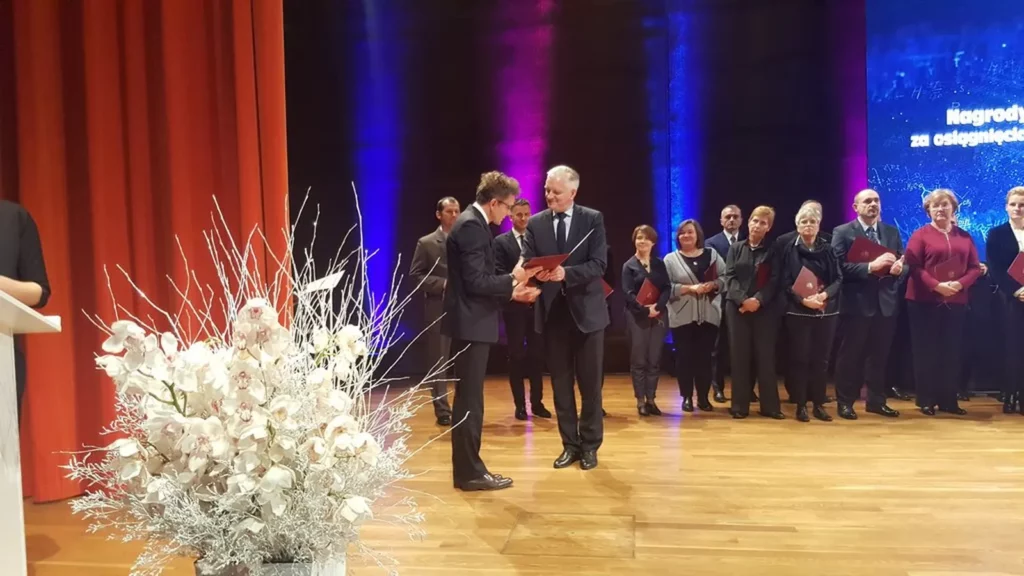 Photo Grzegorz Langner - Award of the Minister of Science and Higher Education for the creators of EDUballs