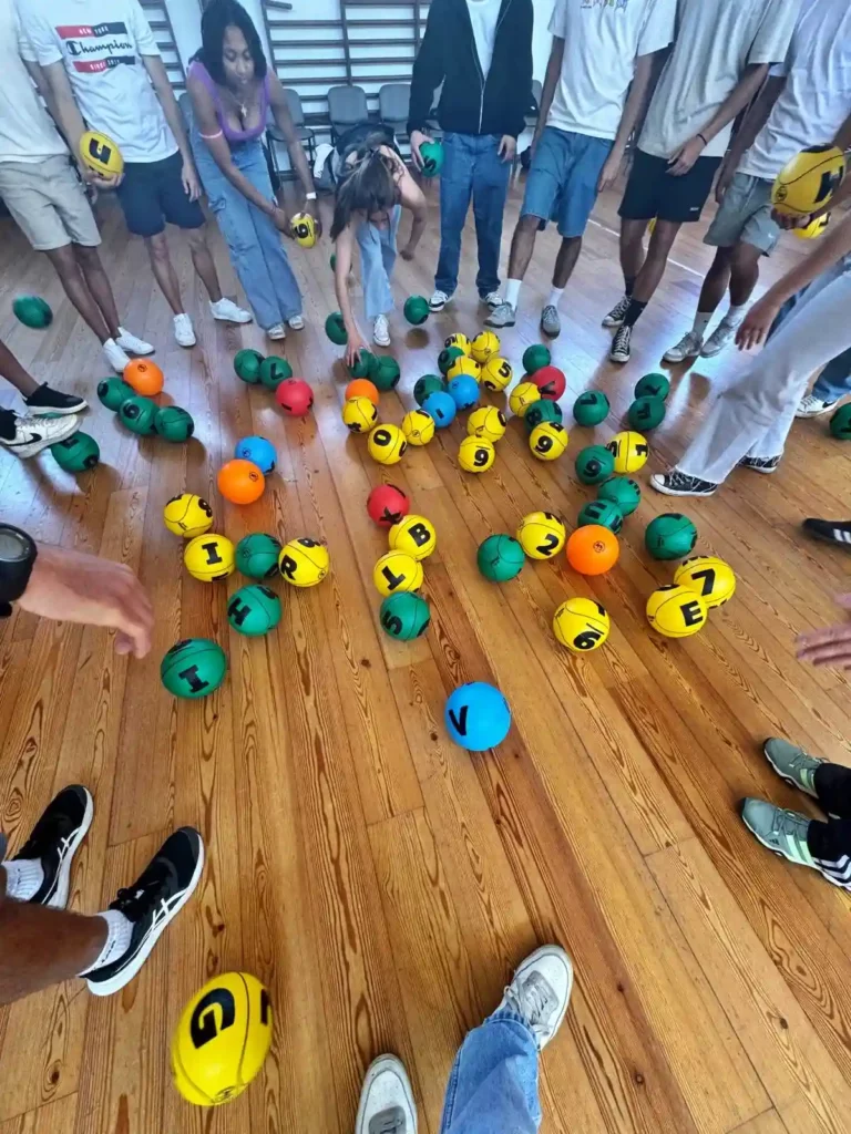 Fot. Sara Wawrzyniak - Zajęcia z piłkami BRAINball w Faculty of Human Kinetics (University of Lisbon) w ramach programu Erasmus+
